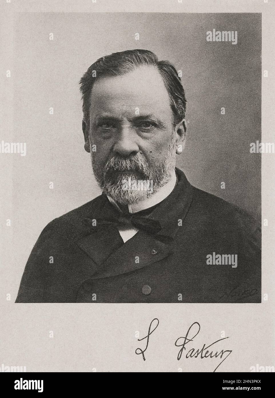 Ritratto di Louis Pasteur. Louis Pasteur (1822 – 1895) è stato un chimico e microbiologo francese famoso per le sue scoperte dei principi del vaccino Foto Stock