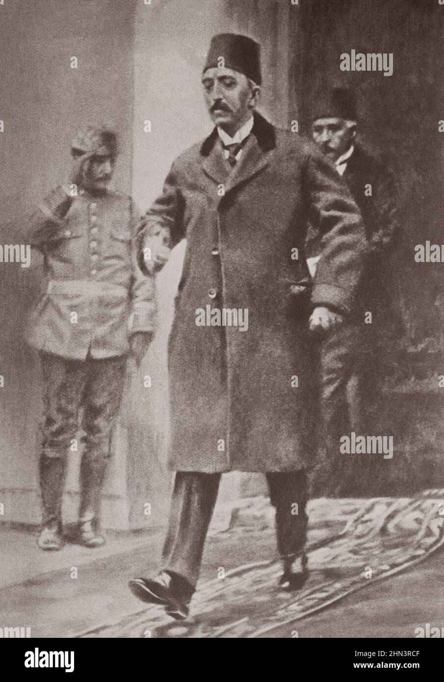Foto d'epoca di Mehmed VI (1861-1926), l'ultimo sultano dell'Impero Ottomano che regnò dal 1918 al 1922 Foto Stock