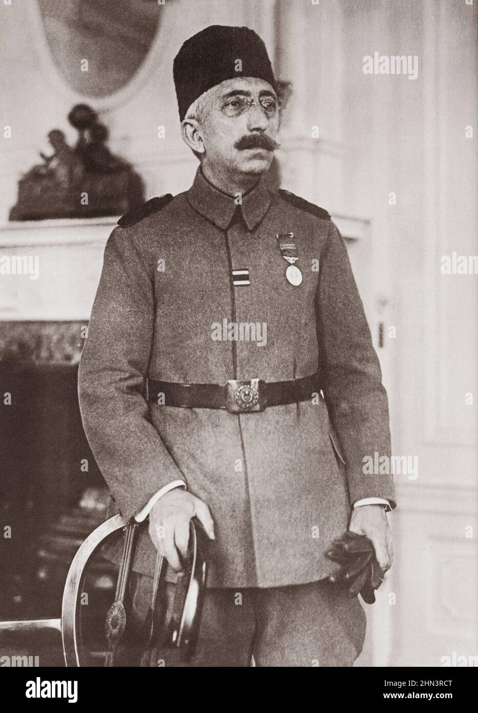 Foto archivistica del Sultano Mehmed VI (1861-1926), ultimo sultano dell'Impero Ottomano. 1918 Foto Stock