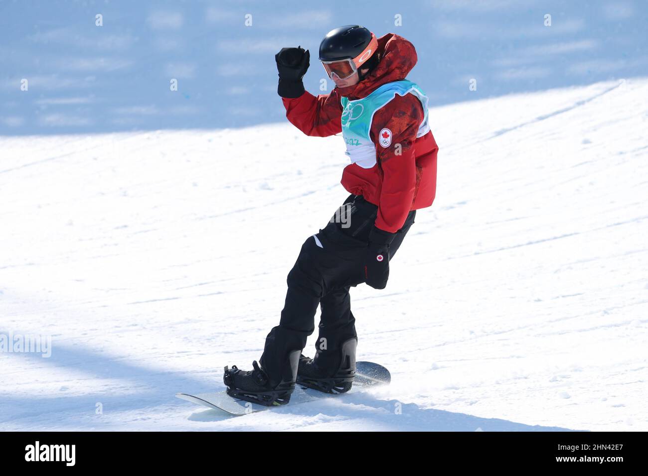 Pechino, Cina. 14th Feb 2022. Mark McMorris (CAN) Snowboarding : la qualificazione Big Air degli uomini durante i Giochi Olimpici invernali di Pechino 2022 al Big Air Shougang di Pechino, Cina . Credit: YUTAKA/AFLO SPORT/Alamy Live News Foto Stock