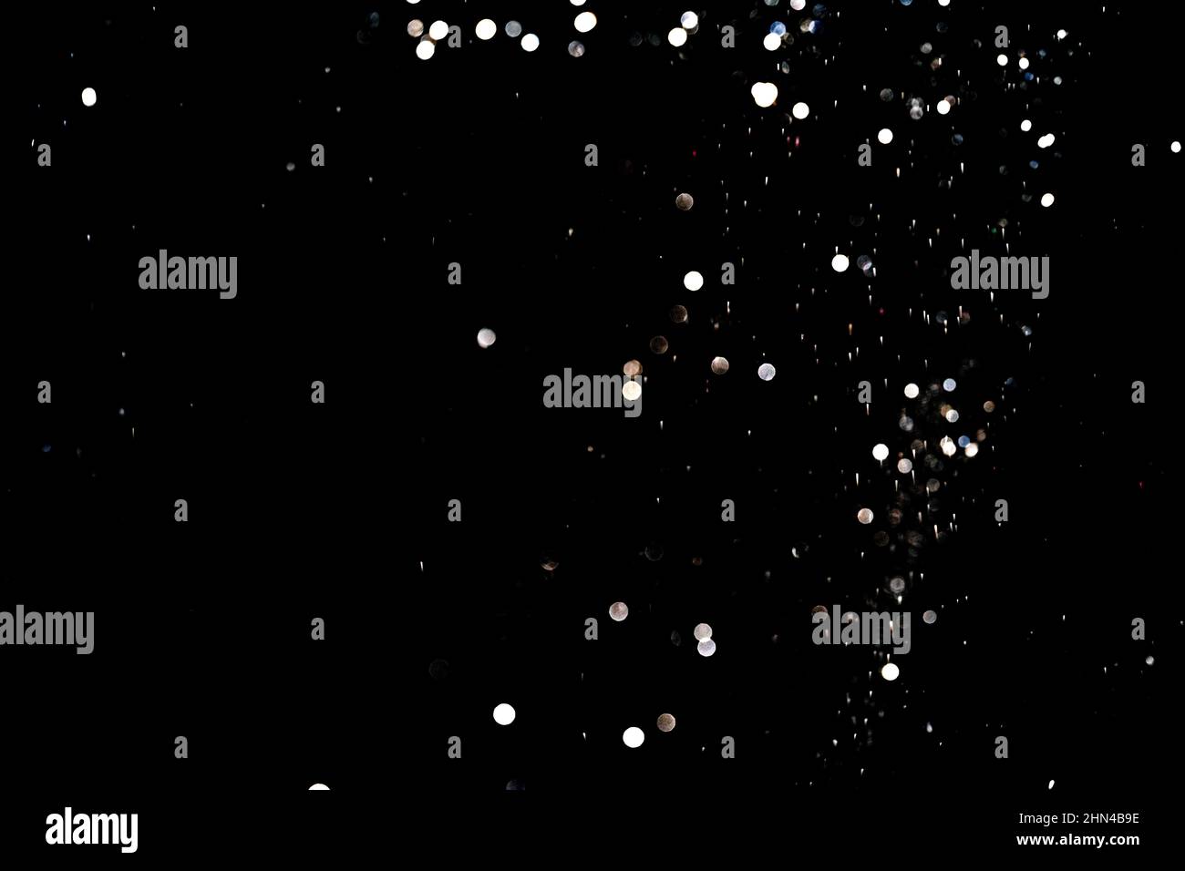 Imitazione del cielo notturno da stelle luminose Foto Stock