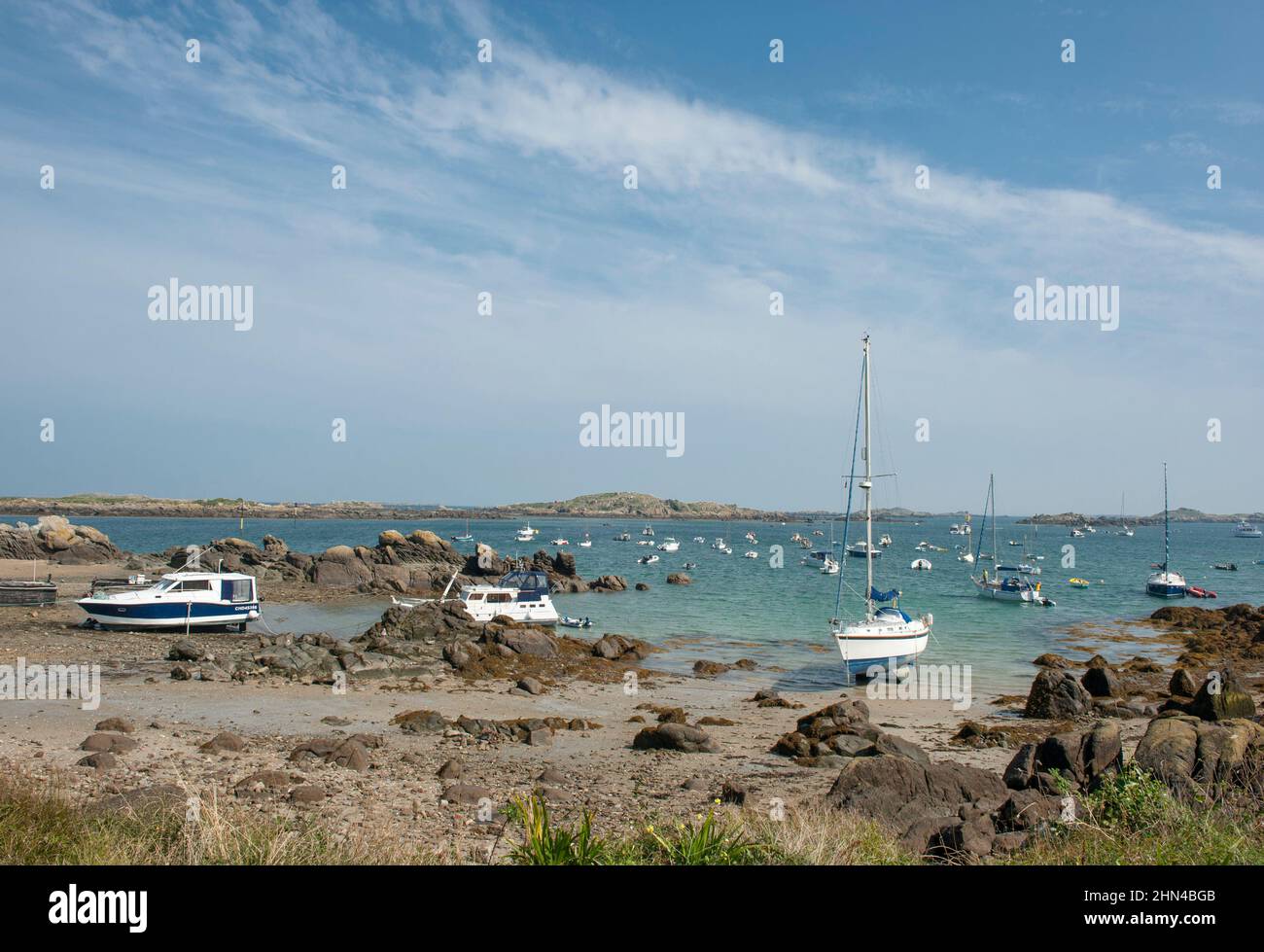 GrandeÎle è l'isola principale delle isole Chausey in Normandia/Francia, il più grande
