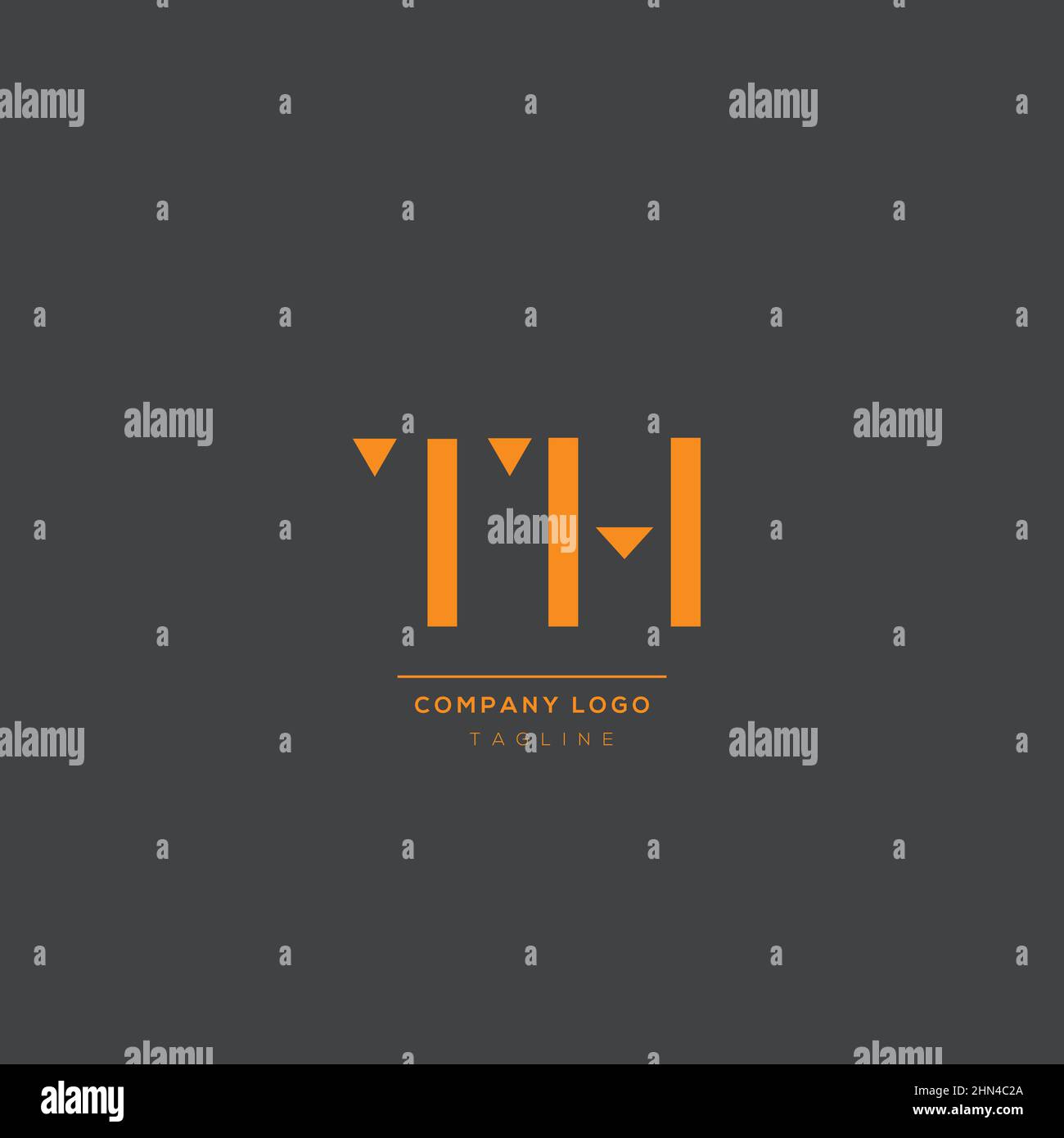 Luxury Modern TH Initial Letter Business Logo Design Alphabet icona Vector Symbol. Illustrazione Vettoriale