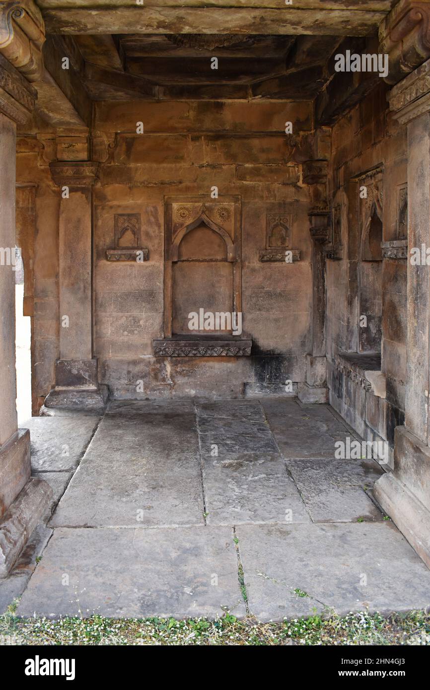 Vista interna Chopra Gate a Raisen Fort, Fort è stato costruito nel 11th DC secolo, Madhya Pradesh, India. Foto Stock