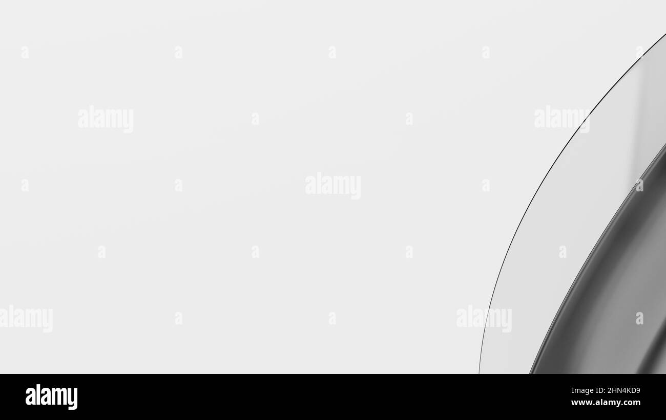 Sfondo astratto colorato con forme ondulate e spazio negativo per la copia - 3D llustration (rendering) Foto Stock