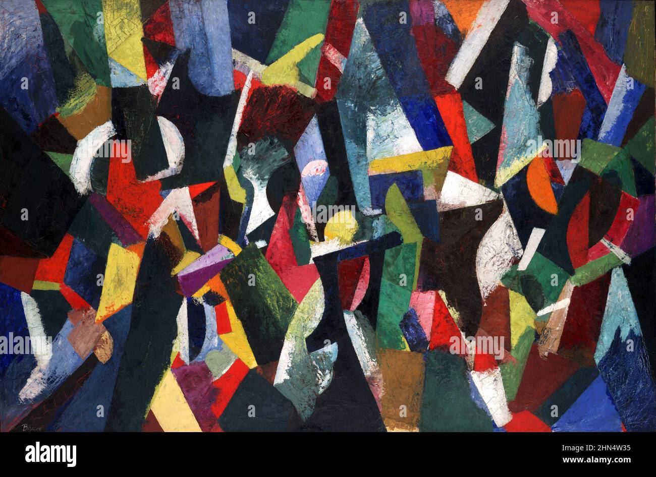 Patrick Henry Bruce. (Americano, 1881-1936). Composizione IV (1916) Foto Stock