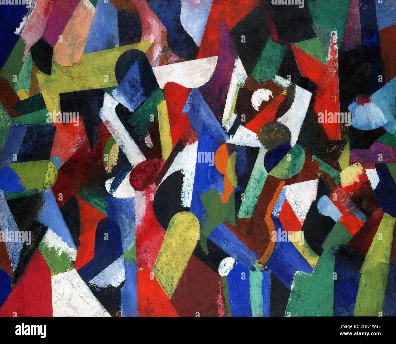 Patrick Henry Bruce. (Americano, 1881-1936). Composizione V (1916) Foto Stock