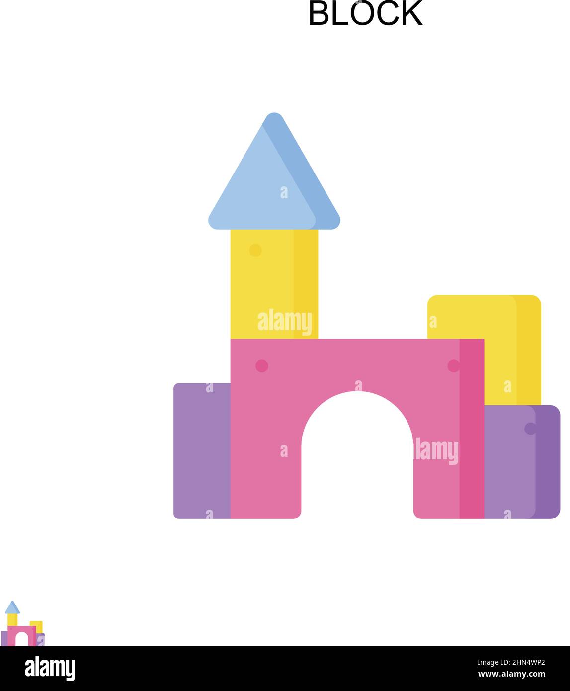 Blocca icona vettore semplice. Modello di disegno del simbolo di illustrazione per l'elemento dell'interfaccia utente mobile Web. Illustrazione Vettoriale