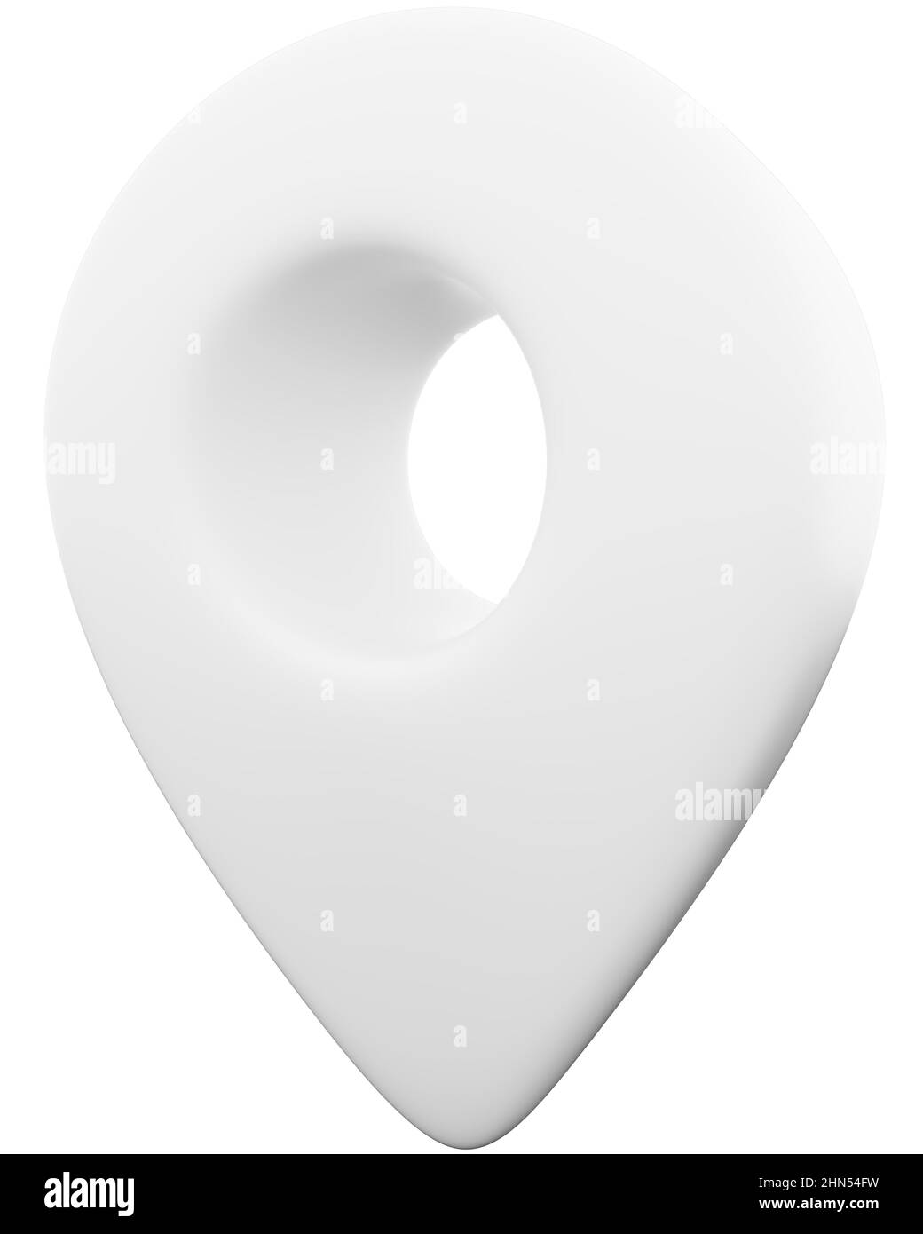 Pin isolato - rendering 3D Foto Stock
