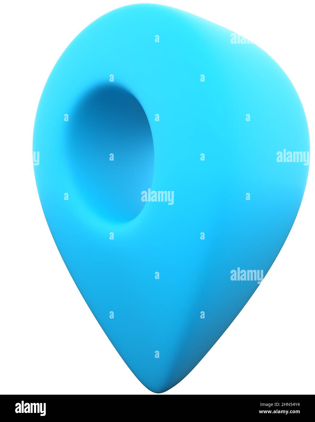 Pin isolato - rendering 3D Foto Stock