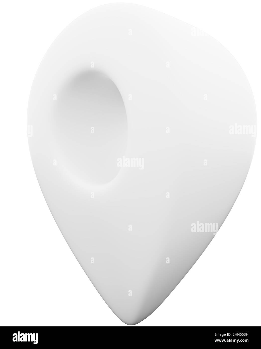 Pin isolato - rendering 3D Foto Stock