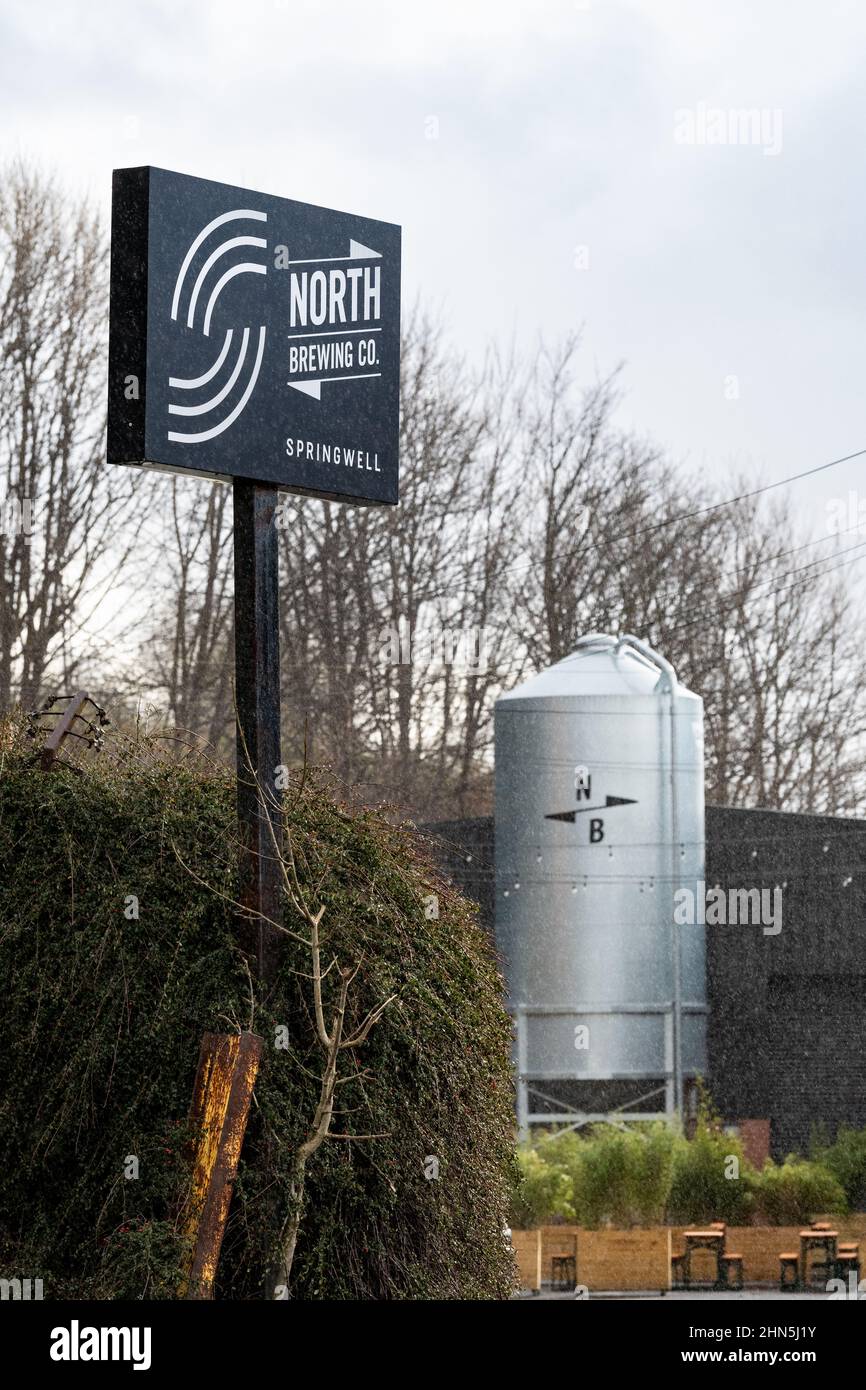 North Brewing Co - Springwell Brewery, Leeds, Yorkshire, Inghilterra, Regno Unito Foto Stock