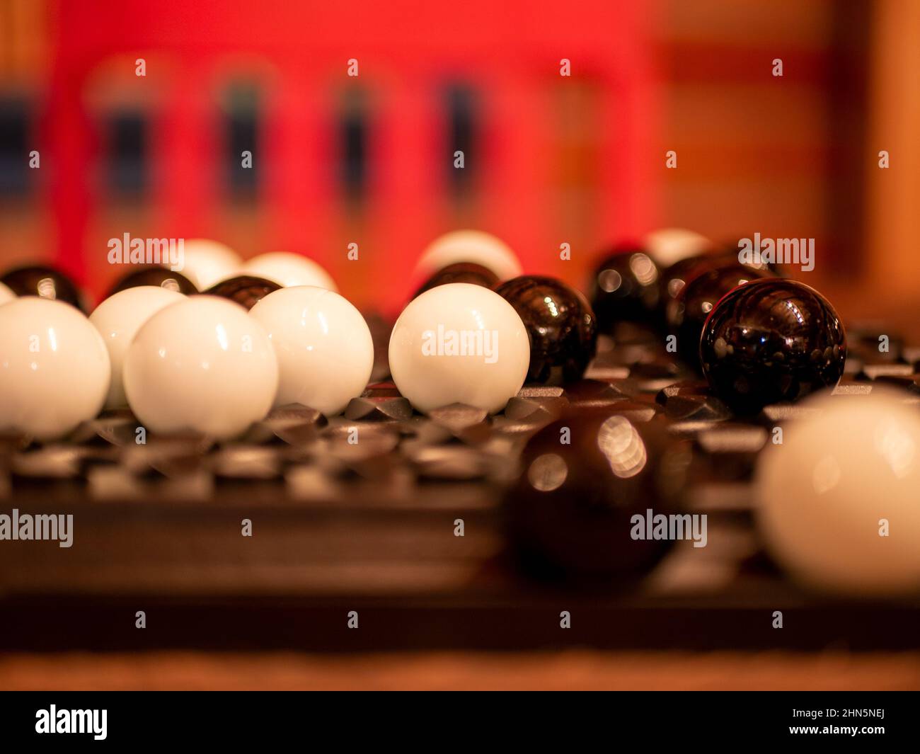 Primo piano in marmo bianco e nero con messa a fuoco stretta Foto Stock