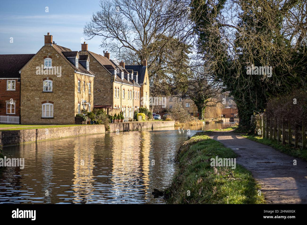 Thames e Severn Way a Ebley Wharf, Stroud, Inghilterra Foto Stock