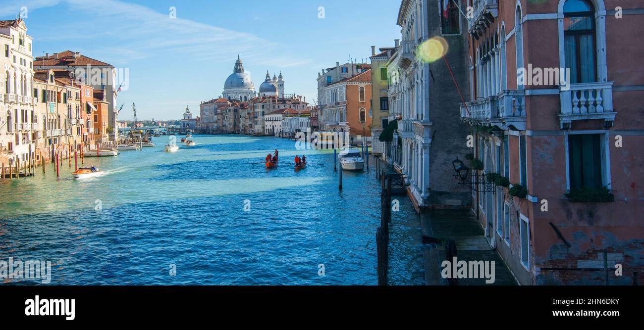 Venezia nel quartiere Dorsoduro e San Marco Foto Stock
