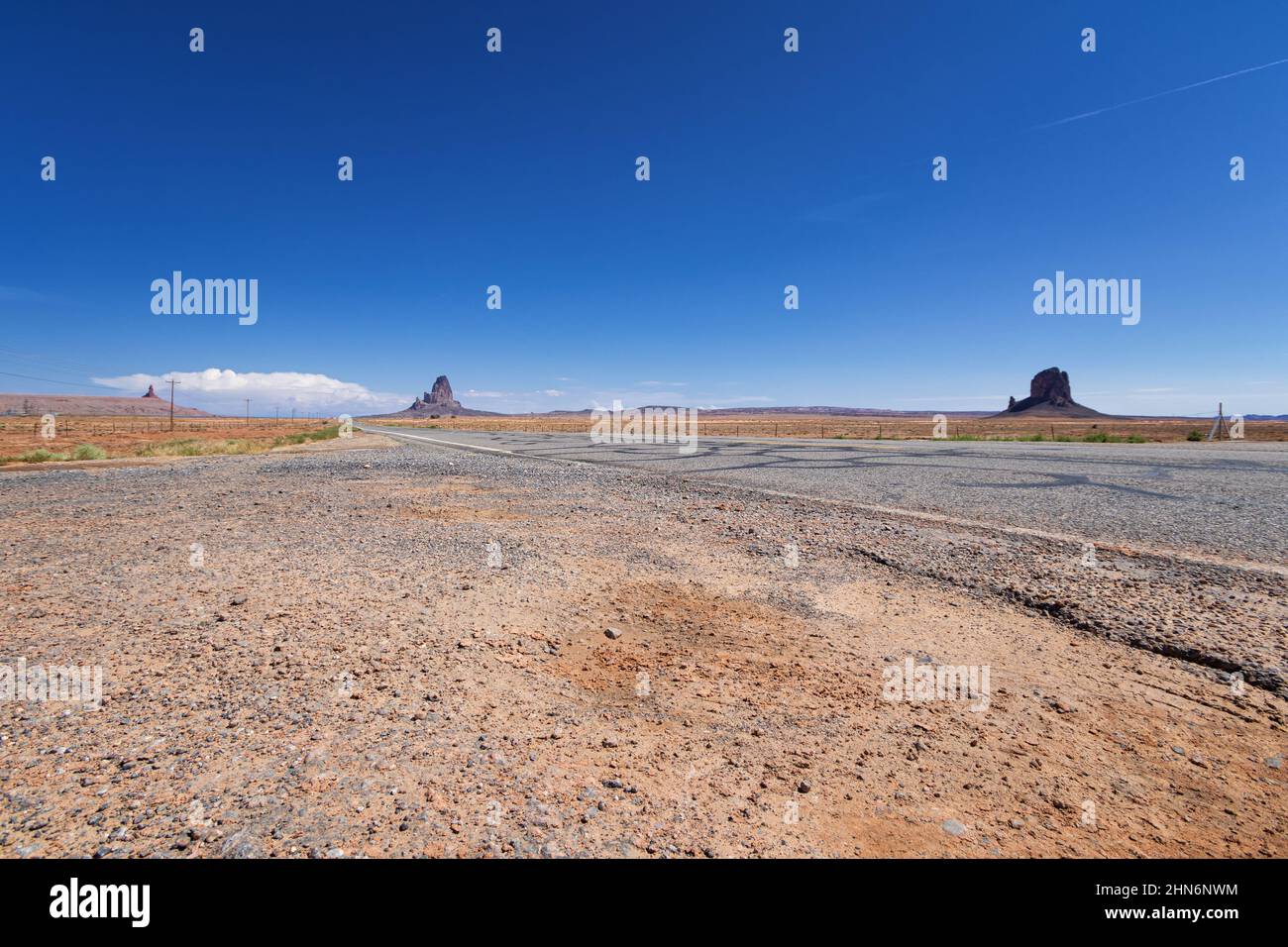 La strada alla Monument Valley Foto Stock