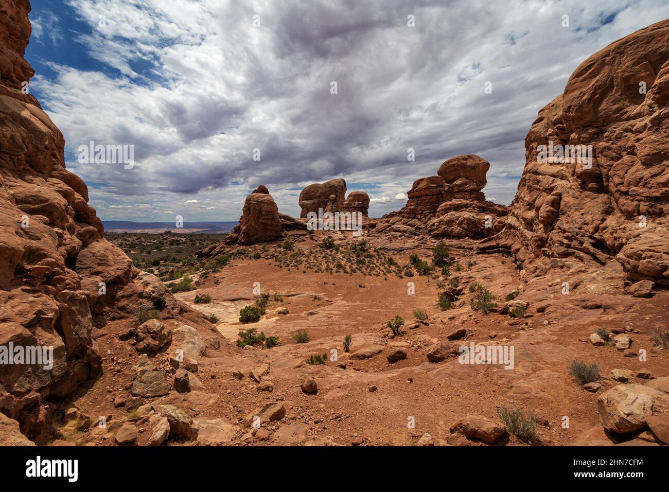 Parco Nazionale di Arches, Moab, Utah Foto Stock