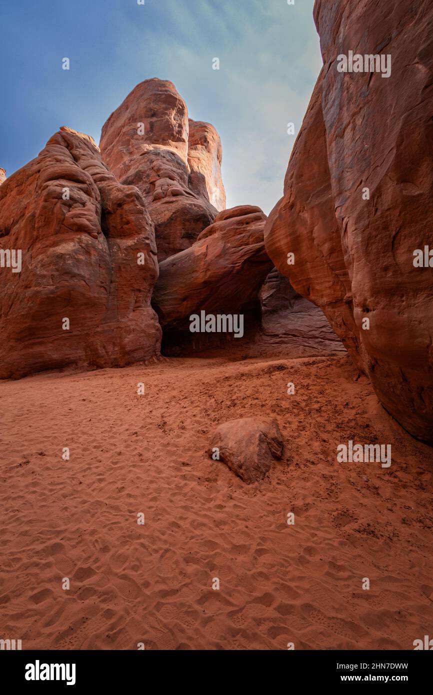 Parco Nazionale di Arches, Moab, Utah Foto Stock