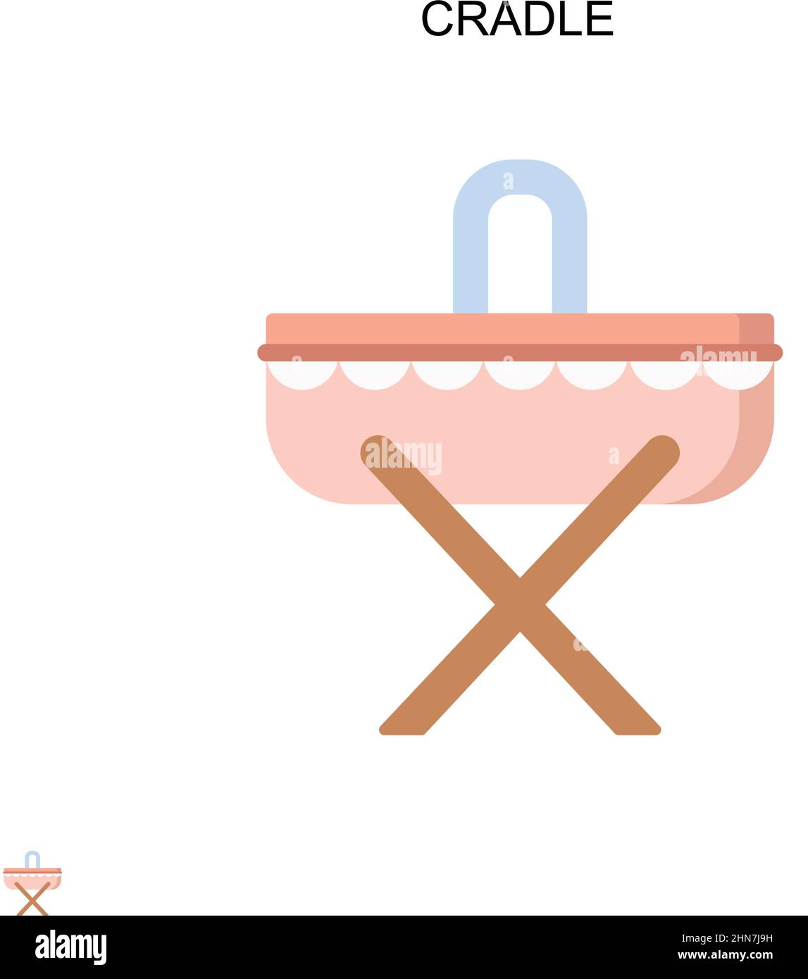Icona vettore semplice della base. Modello di disegno del simbolo di illustrazione per l'elemento dell'interfaccia utente mobile Web. Illustrazione Vettoriale