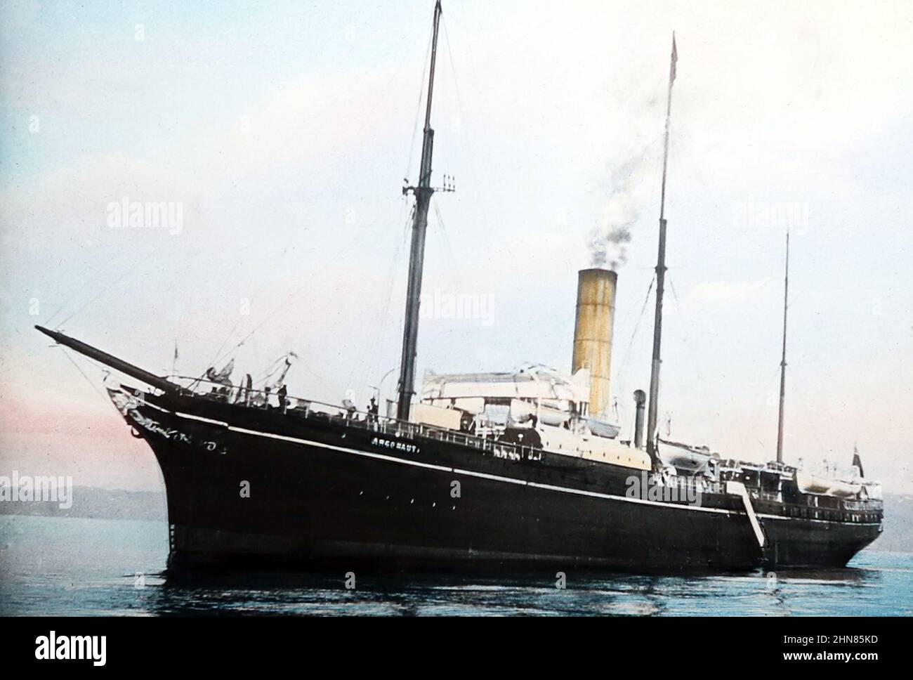 Steam Yacht Argonaut, periodo vittoriano Foto Stock