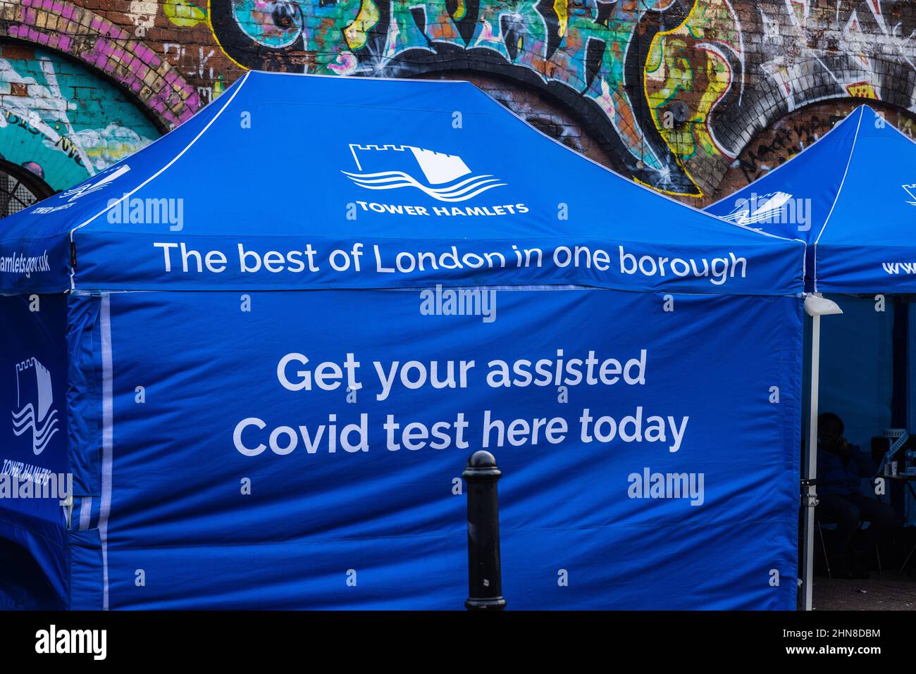 Londra intorno Brick Lane Eat End Foto Stock