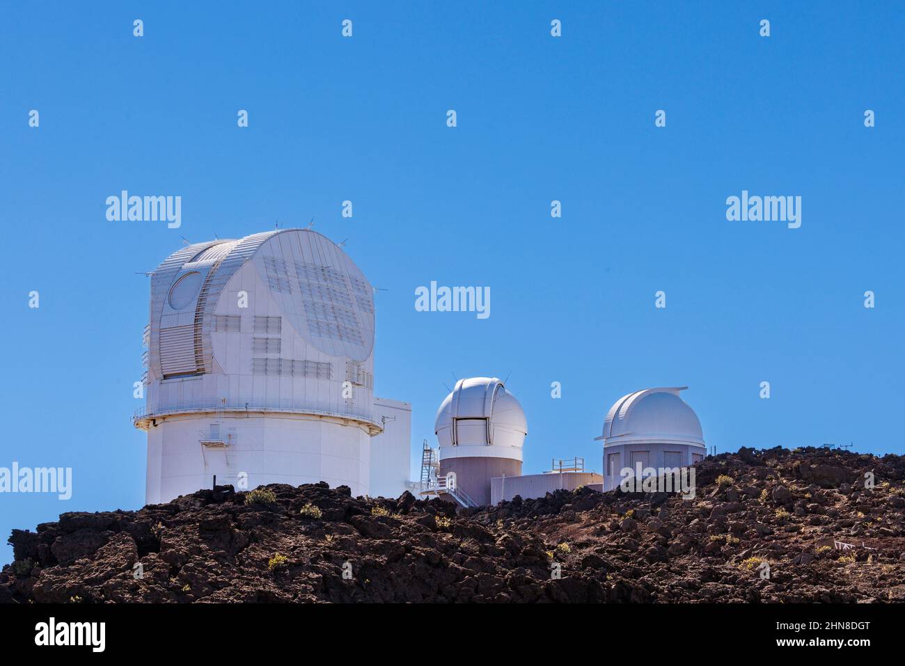 Il telescopio FoundationÕs solare Inouye è un telescopio solare di quattro metri a Science City, Haleakala Summit, sull'isola di Foto Stock