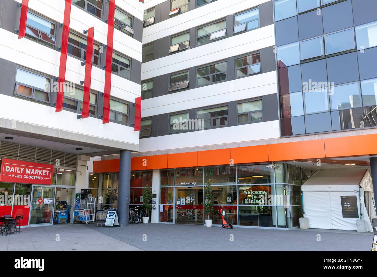Australian National University The ANU, alloggi per studenti nel campus di Kinloch Lodge, centro di Canberra, ACT, Australia Foto Stock