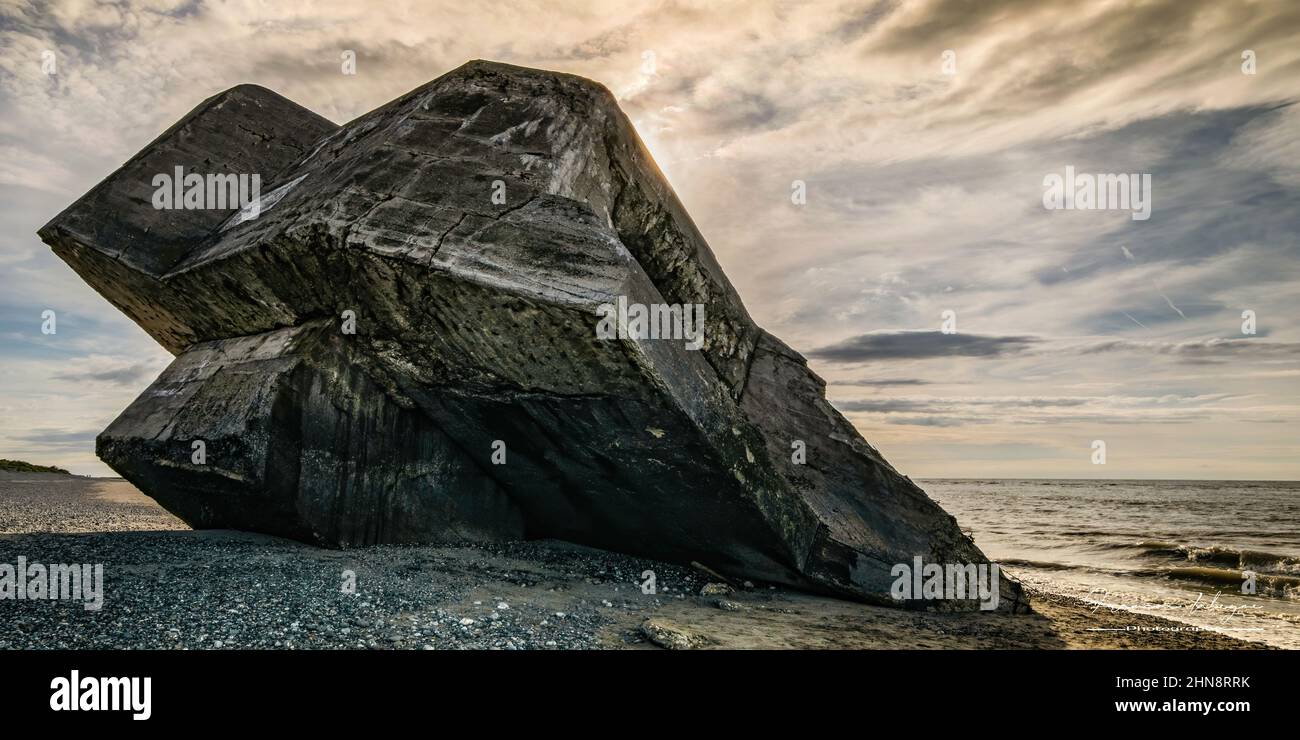 Blockhaus du Hourdel, posa longue, percorso blanche Foto Stock