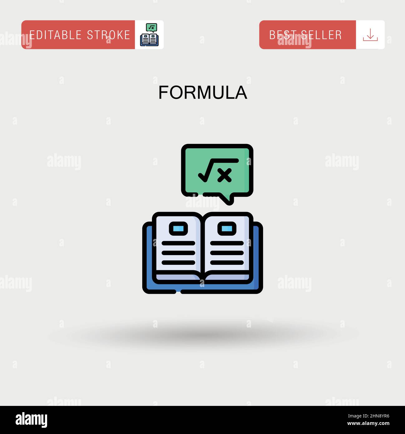 Icona vettore formula semplice. Illustrazione Vettoriale