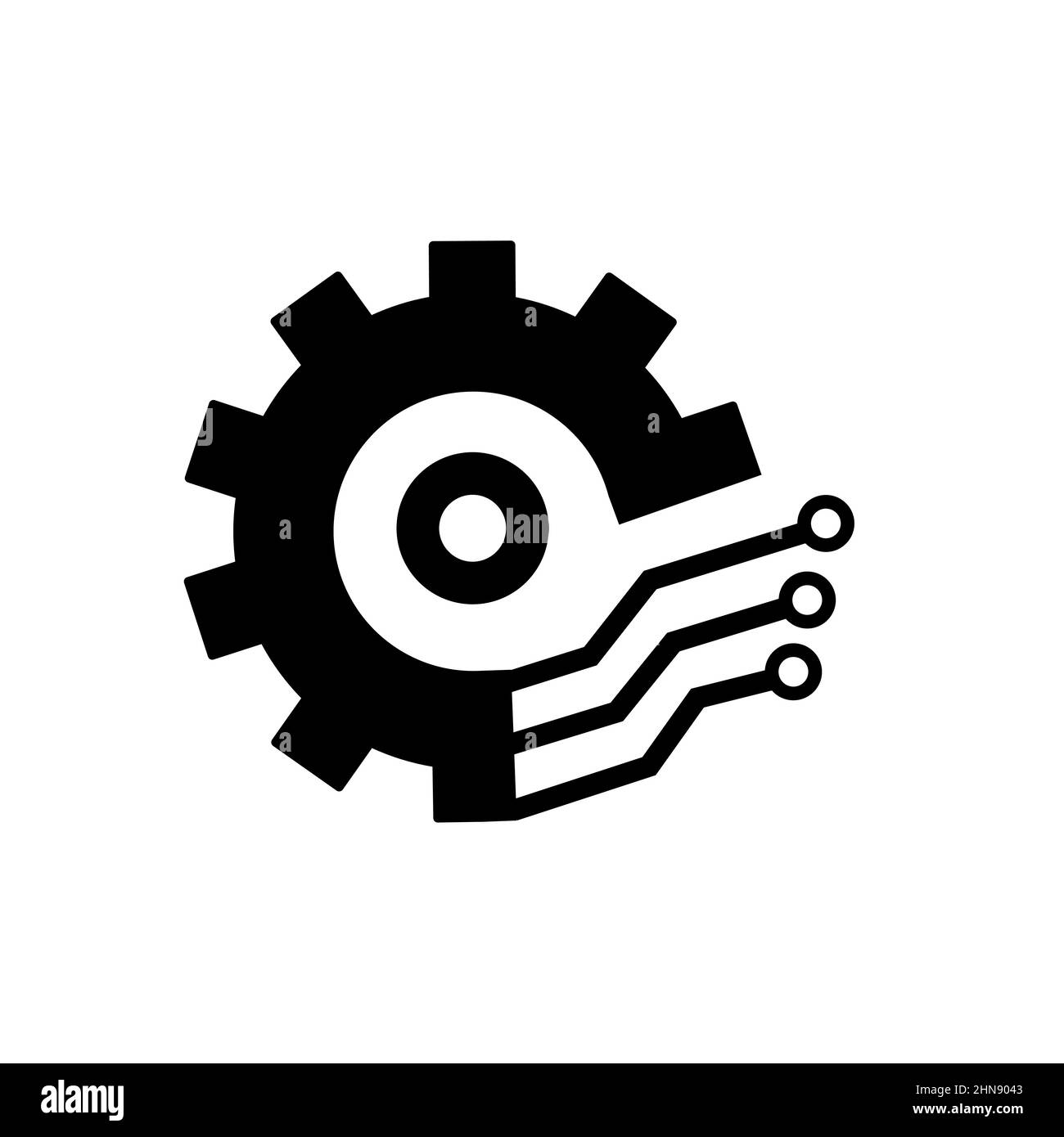 Icona astratta vettoriale sul bianco, illustrazione isolata per grafica e web design. Semplice simbolo piatto. Illustrazione Vettoriale