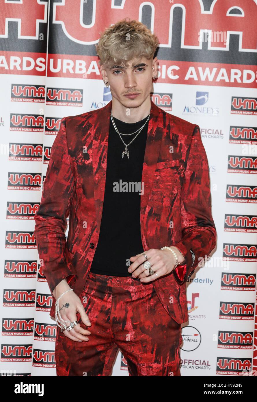 Londra, Regno Unito. 14th Feb 2022. Cam Holmes partecipa agli Urban Music Awards 2022 presso la Porchester Hall di Londra. (Foto di Brett Cove/SOPA Images/Sipa USA) Credit: Sipa USA/Alamy Live News Foto Stock