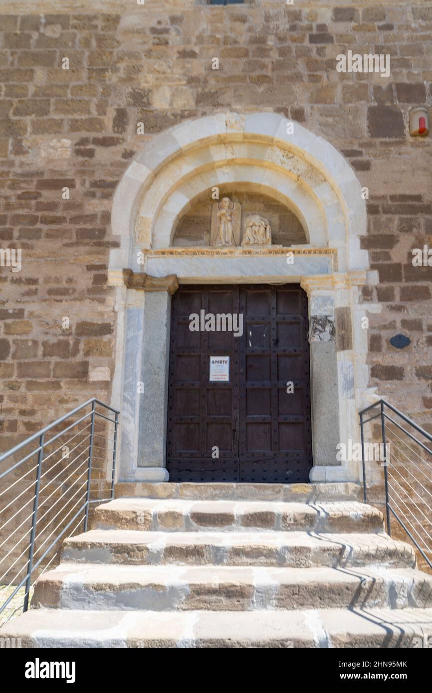 Abbazia di San Giovanni in Venere, Abbazia, facciata, dettaglio, Fossacesia, Abruzzo, Italia, Europa Foto Stock
