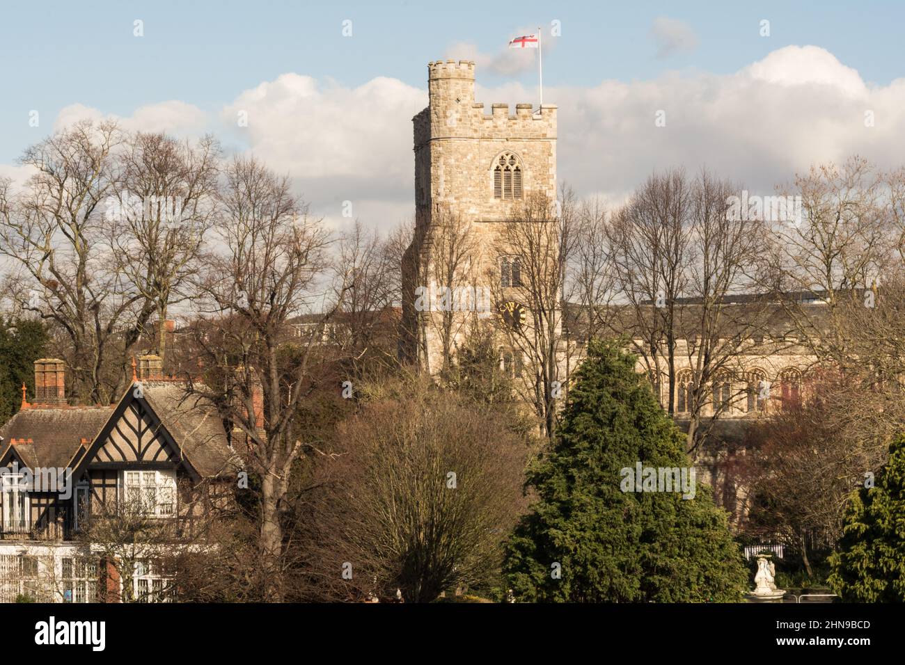 Chiesa di tutti i Santi, Fulham, Londra, Inghilterra, Regno Unito Foto Stock