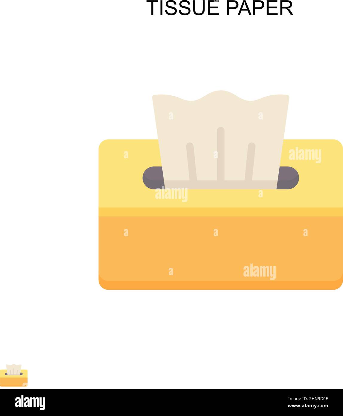 Carta tissue icona vettore semplice. Modello di disegno del simbolo di illustrazione per l'elemento dell'interfaccia utente mobile Web. Illustrazione Vettoriale