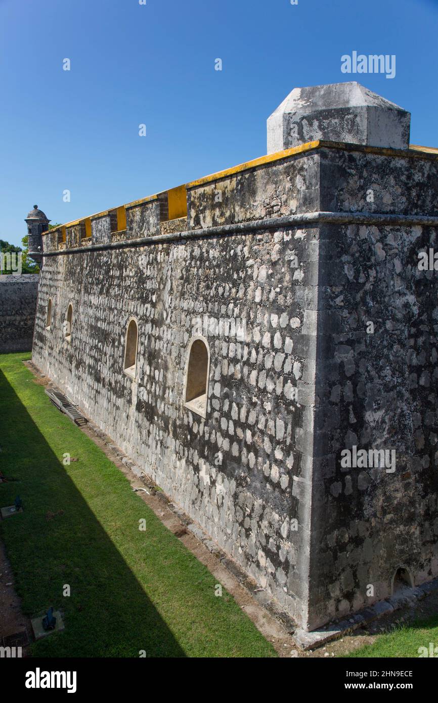 Fort San Jose el Alto, 1792, San Francisco de Campeche, Stato di Campeche, Messico Foto Stock