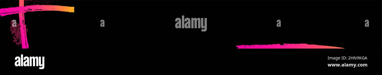 Sfondo orizzontale da blot. Lungo sfondo vintage . Illustrazione vettoriale Illustrazione Vettoriale