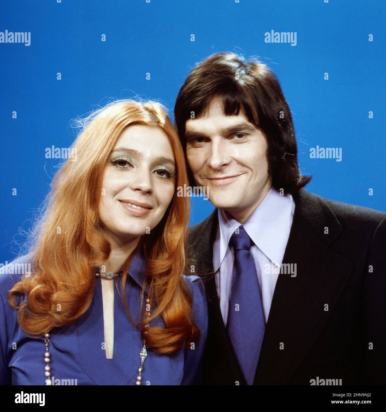 Cindy und Bert, deutsches Schlagerduo, Deutschland um 1974. Foto Stock