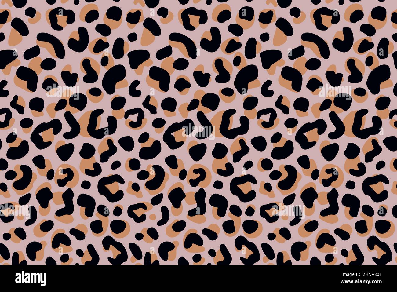 Pelle leopardata motivo senza cuciture attivato. Animali della savana retrò in stile incisione. Disegno a mano nero marrone testurizzato per tessuto, carta da parati, tessuto, stampa, wr Illustrazione Vettoriale