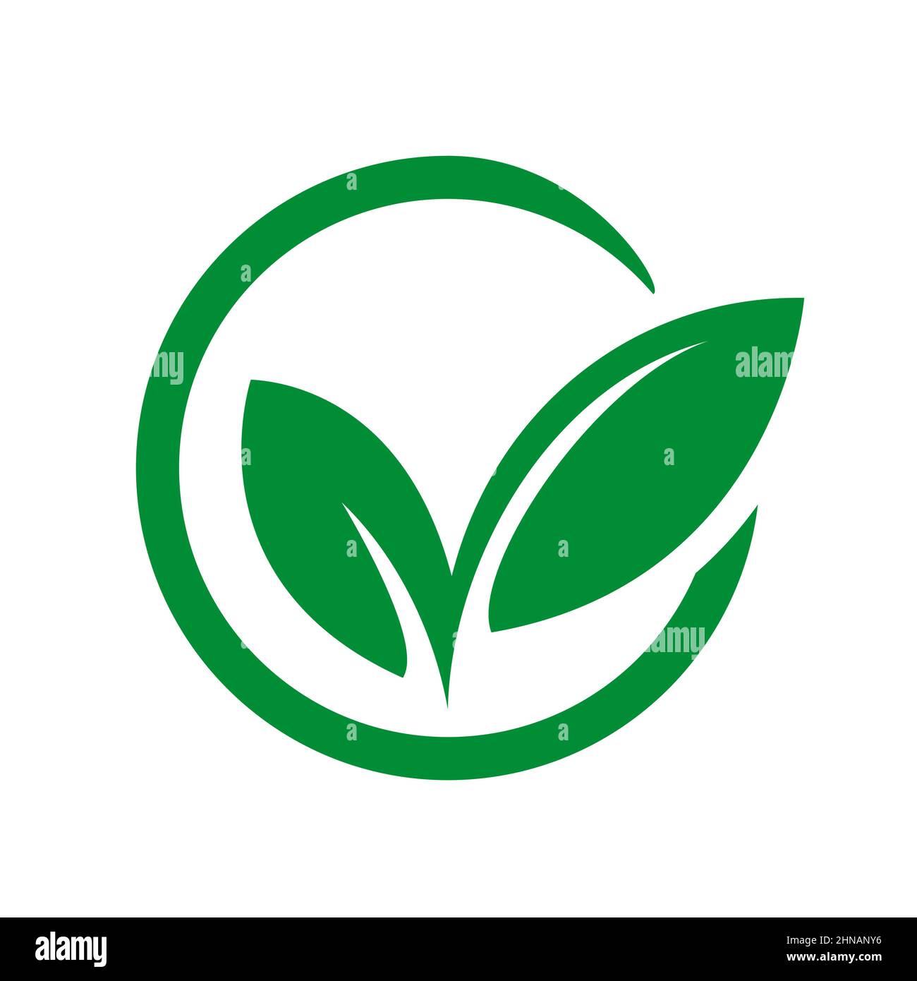 ECO icona segno di spunta Illustrazione Vettoriale