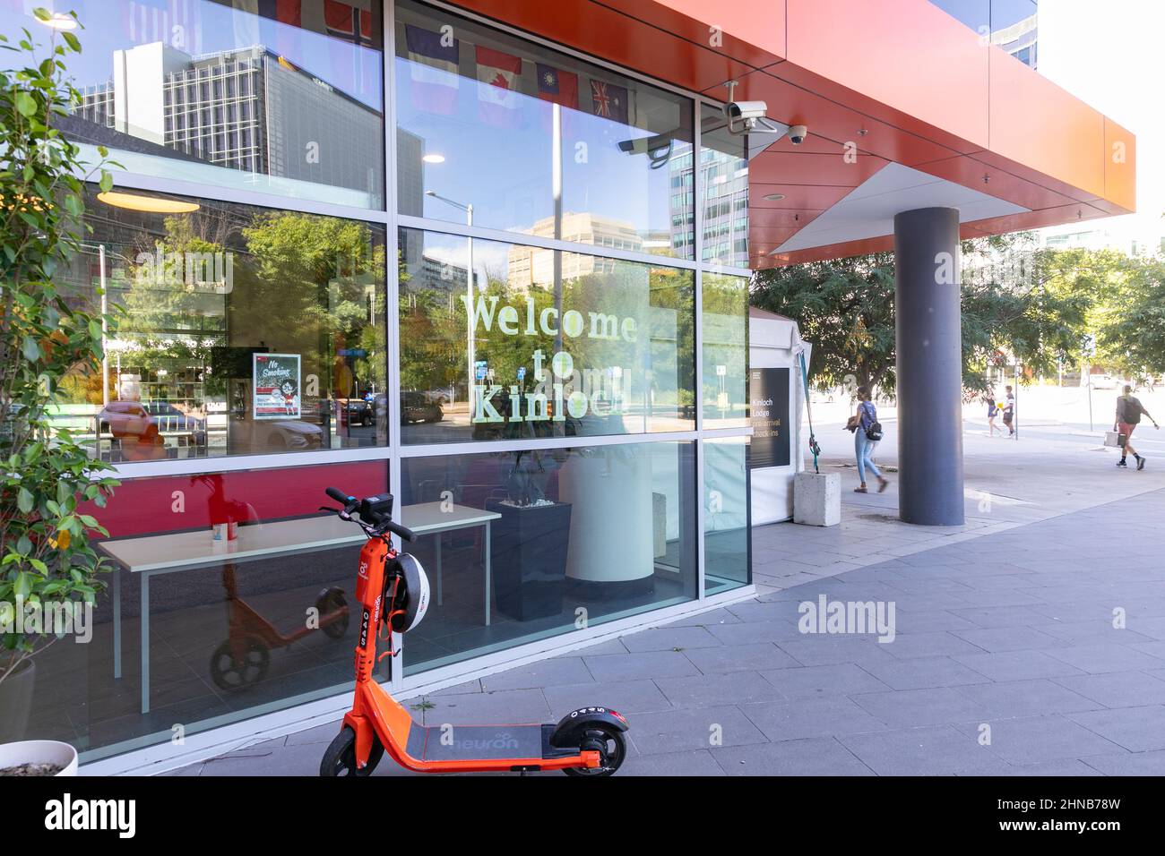Università nazionale australiana a Canberra e alloggio per studenti al Kinloch Lodge a Canberra,ACT,Australia Foto Stock