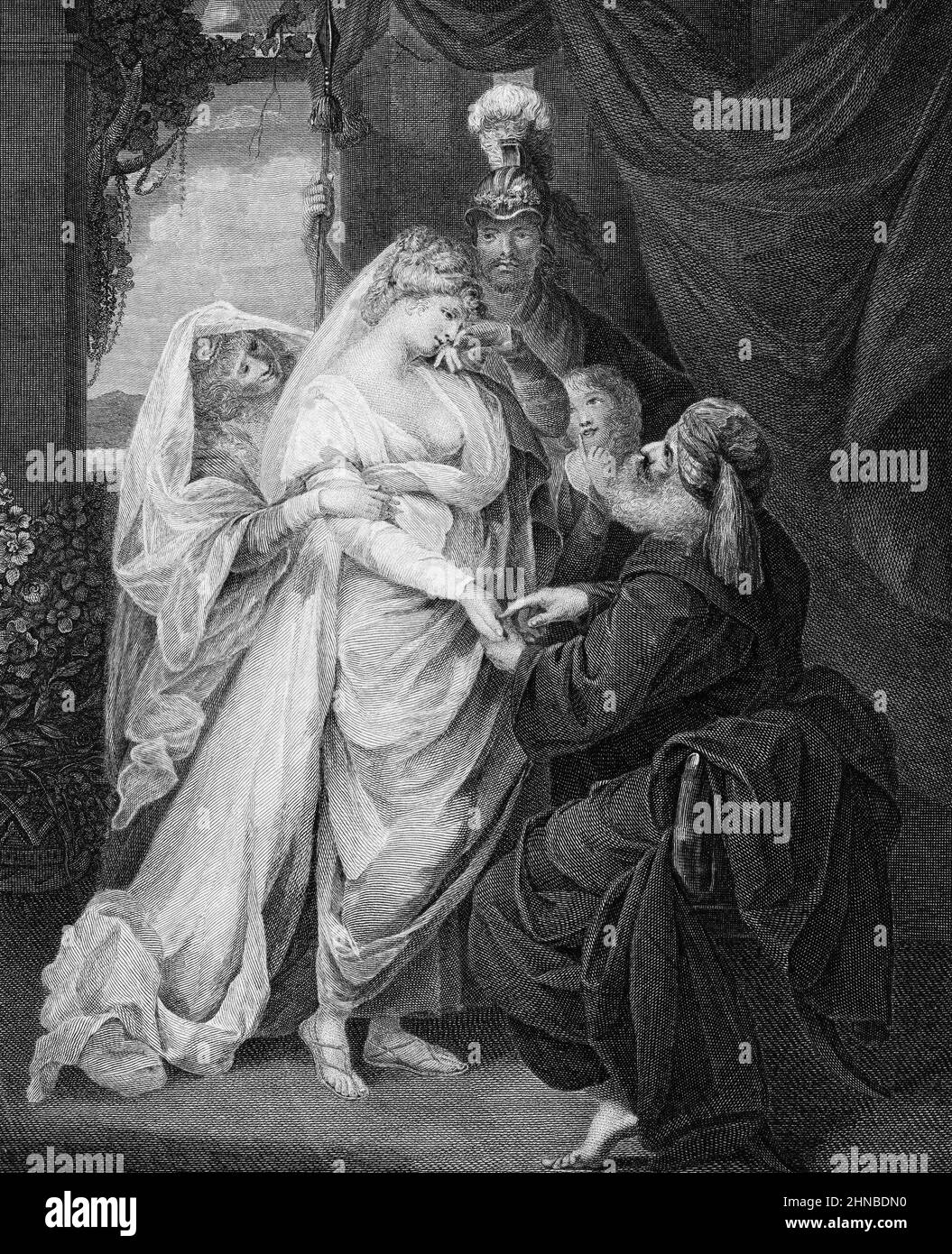 Charmian dicendo 'buon Signore, Dammi buona fortuna' da Antony e Cleopatra, atto 1, scena 2: Foto Stock