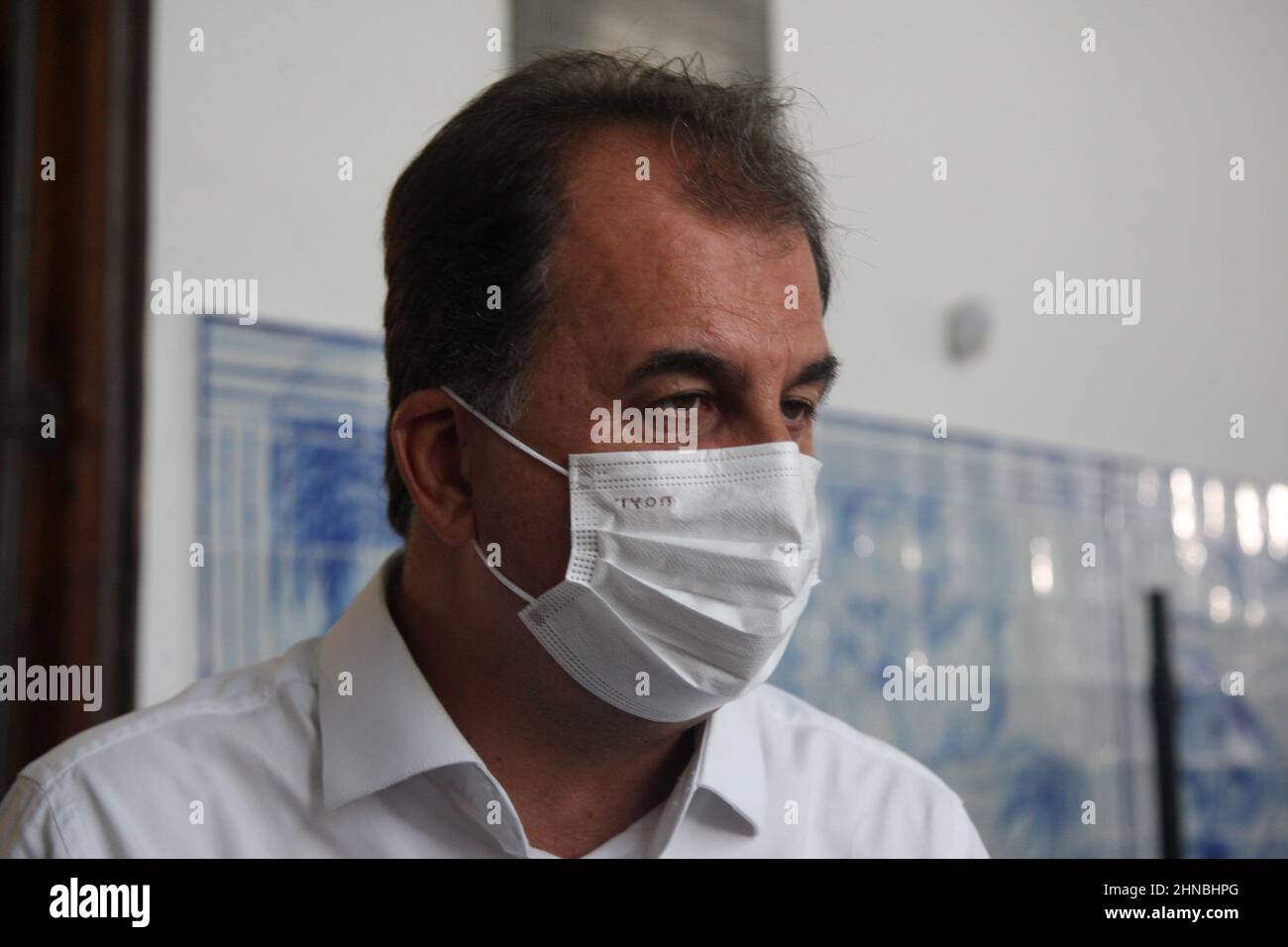 salvador, bahia, brasile - febbraio 11: Fabio Mota, segretario dei trasporti per la città di Salvador. Foto Stock