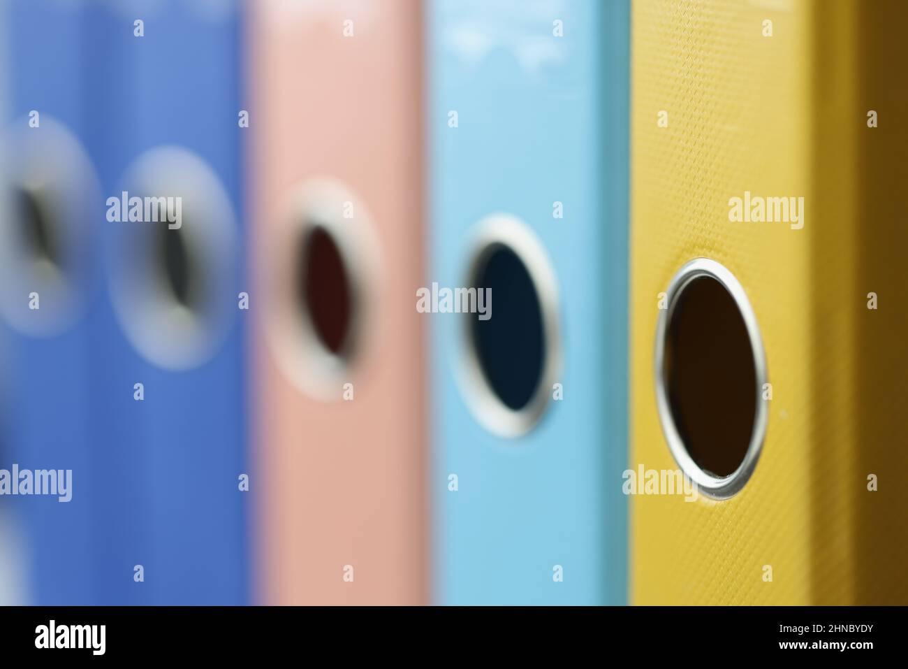 Immagine dettagliata delle caselle dei file Foto Stock