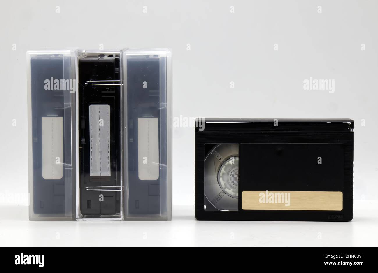 Cassette VHS-C. Tecnologia vintage del 90s. Foto Stock