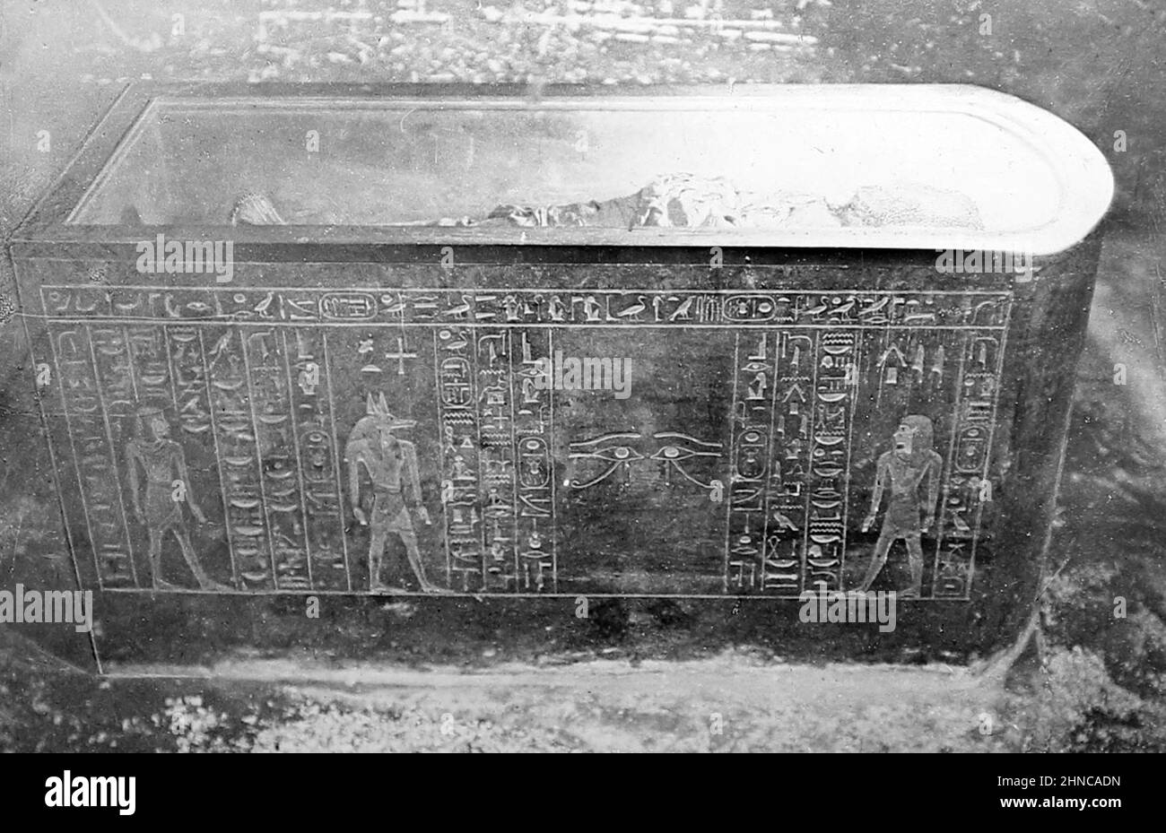 Sarcofago di Ramesse i, Egitto, periodo vittoriano Foto Stock
