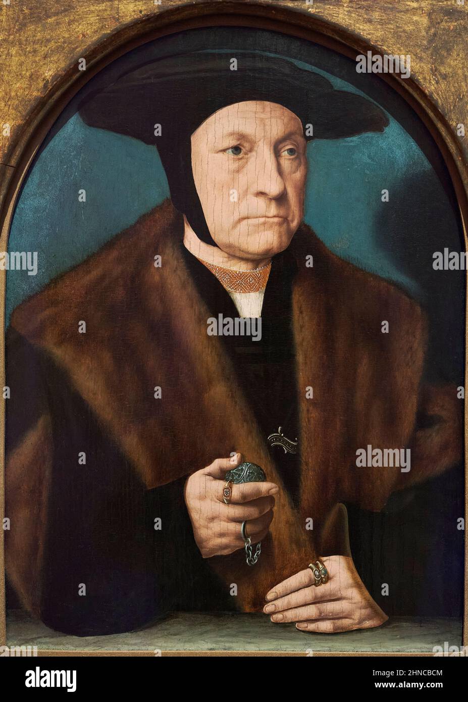 Bartholomäus Bruyn il Vecchio (1493-1555). Ritratto di un uomo della Famiglia Weinsberg. CA. 1538-1539. Olio sul pannello. 35 x 25,5 cm. Barthel Bruyn era un Foto Stock