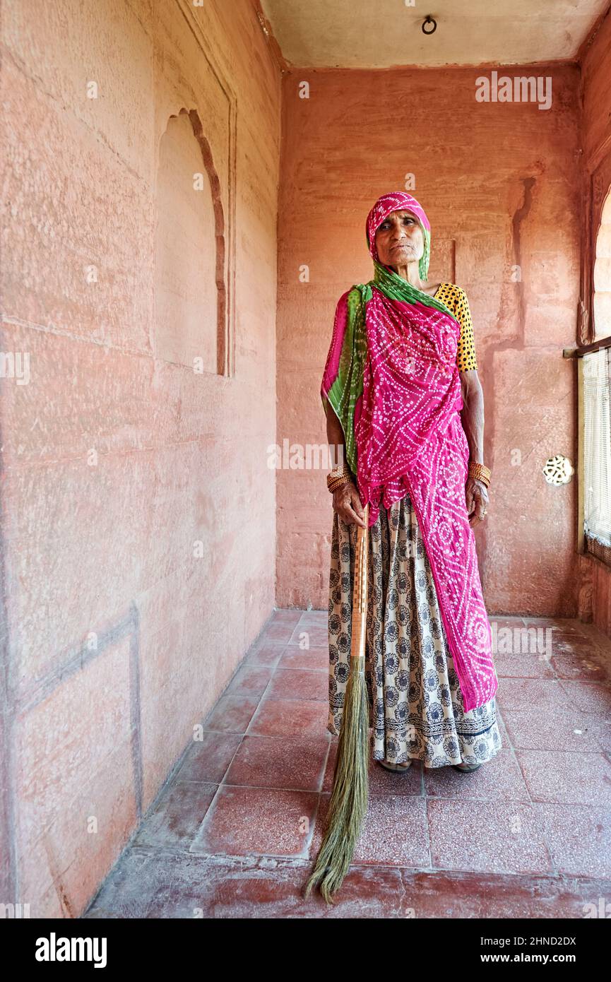 India Rajasthan. Junagarh Fort Bikaner Foto Stock