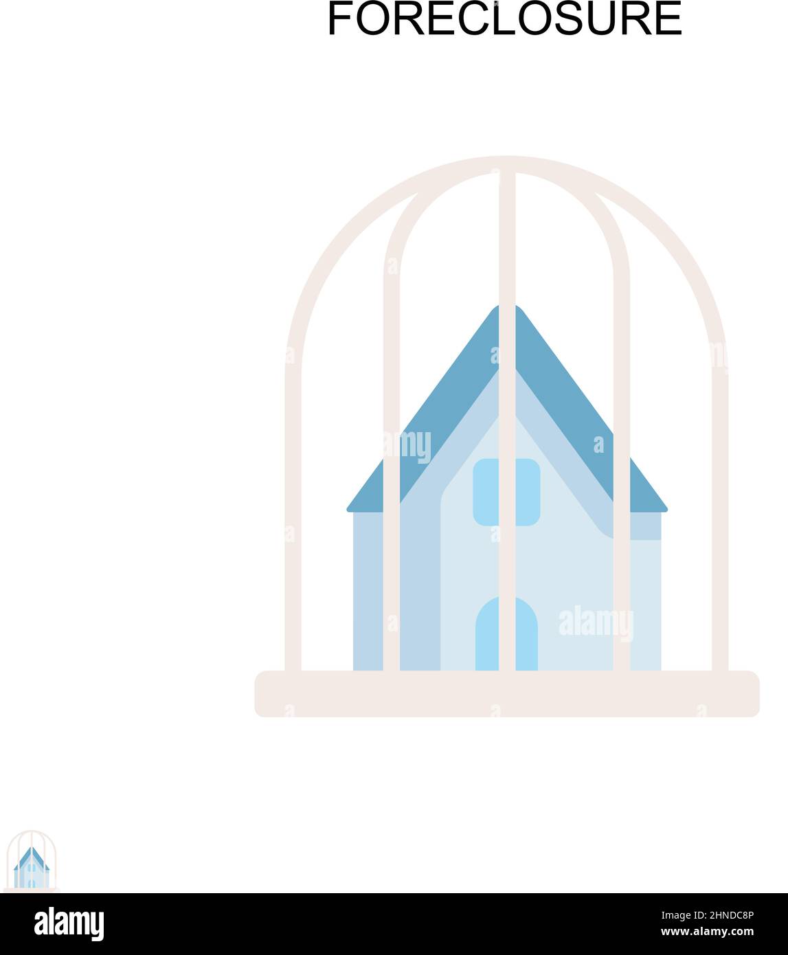 Icona vettore semplice preclusione. Modello di disegno del simbolo di illustrazione per l'elemento dell'interfaccia utente mobile Web. Illustrazione Vettoriale