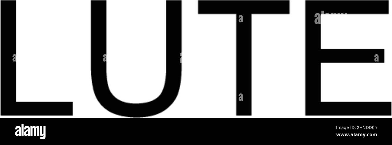 Icona del vettore di liuto semplice. Modello di disegno del simbolo di illustrazione per l'elemento dell'interfaccia utente mobile Web. Illustrazione Vettoriale