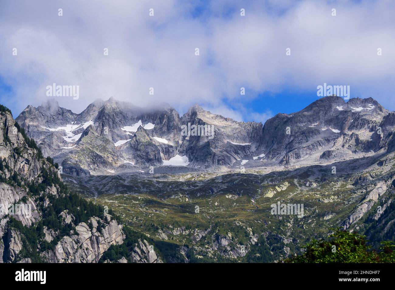 Italia, Lombardia, Valtellina, Val Masino Foto Stock